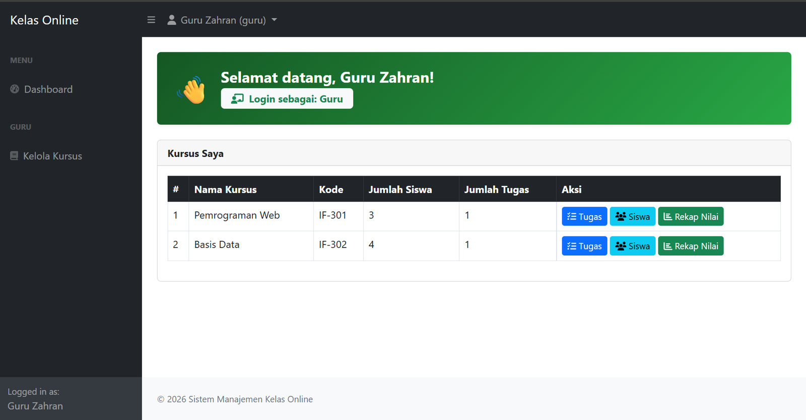 SMKO - Halaman Guru